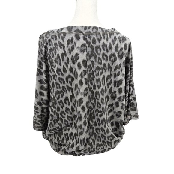 Peyton Jensen Blakely Animal Print Top Womens Sz S Small Dolman Baggy Boxy Soft - Picture 5 of 12